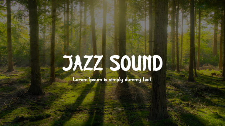 JAZZ SOUND Font