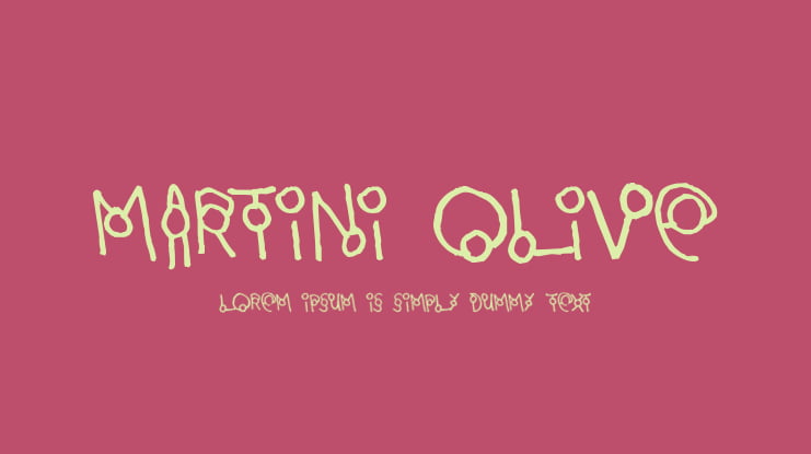 Martini Olive Font