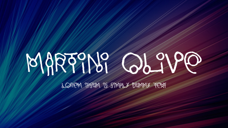 Martini Olive Font