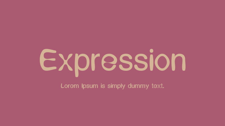 Expression Font