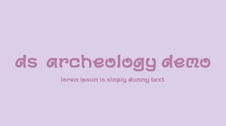 DS-Archeology Demo Font