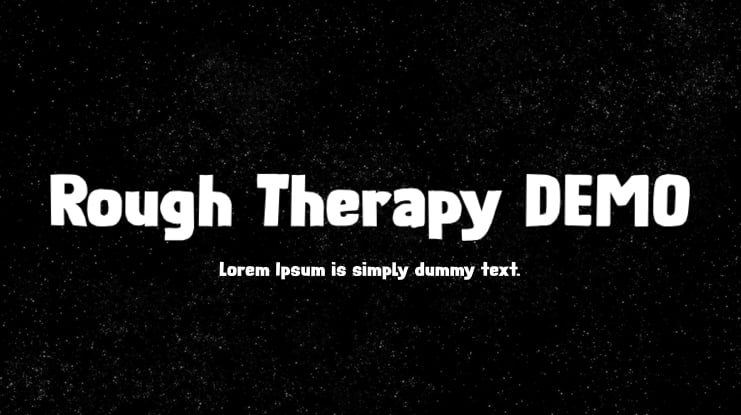 Rough Therapy DEMO Font
