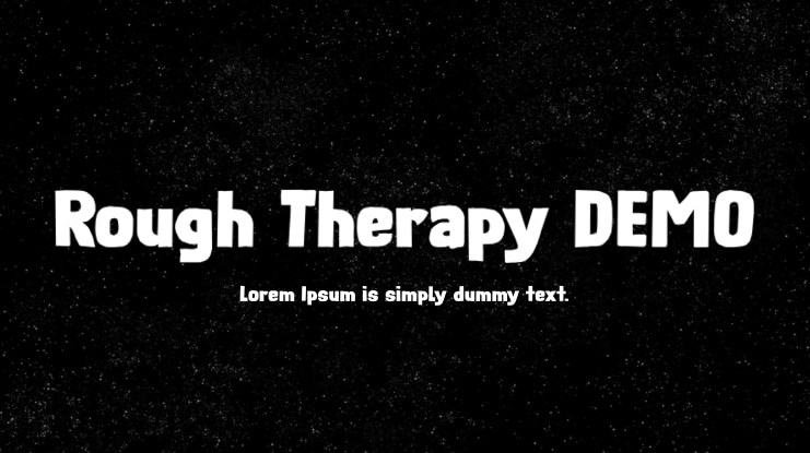Rough Therapy DEMO Font
