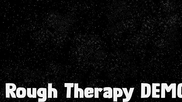 Rough Therapy DEMO Font