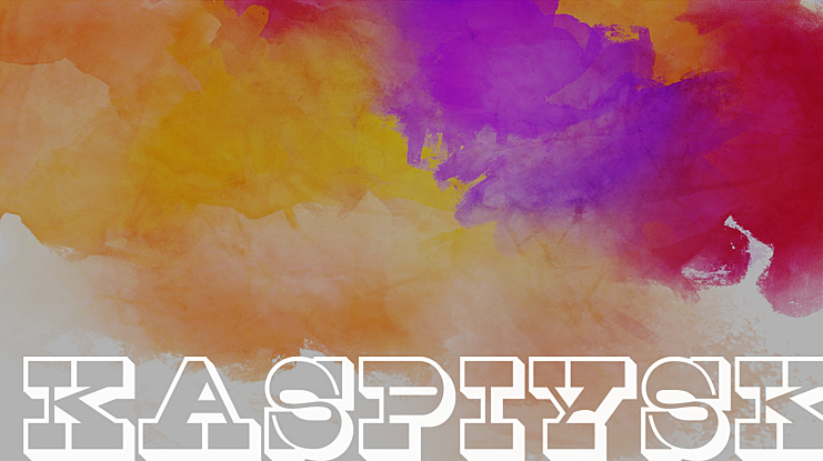 Kaspiysk Font Family