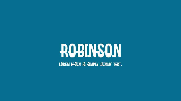 Robinson Font