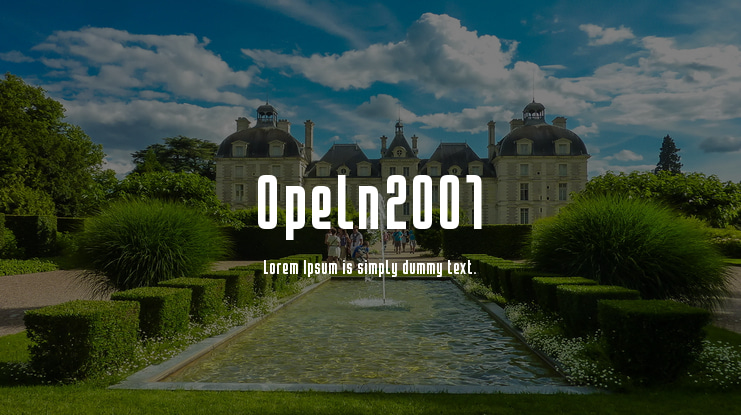 Opeln2001 Font Family