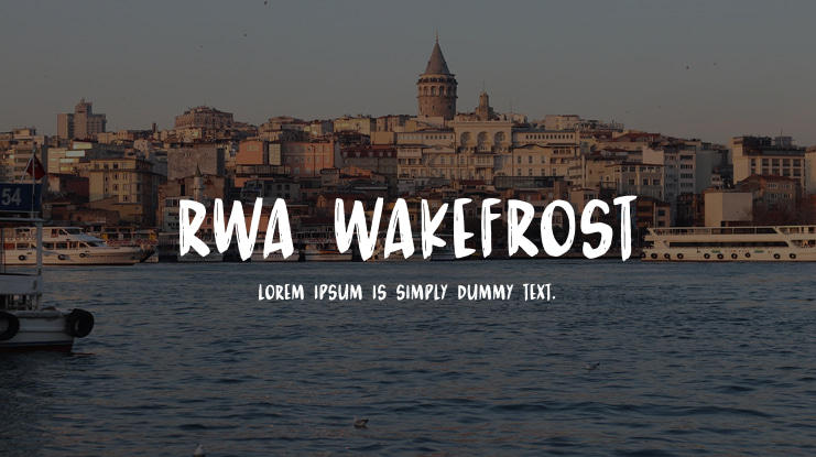 RWA Wakefrost Font