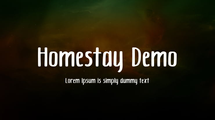 Homestay Demo Font