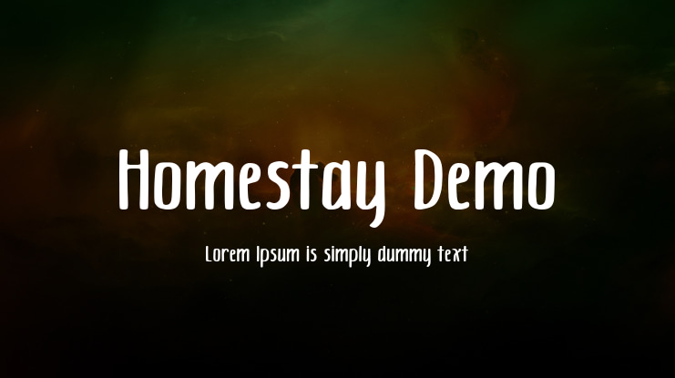 Homestay Demo Font