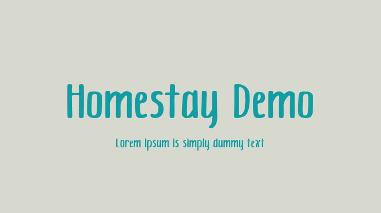 Homestay Demo Font