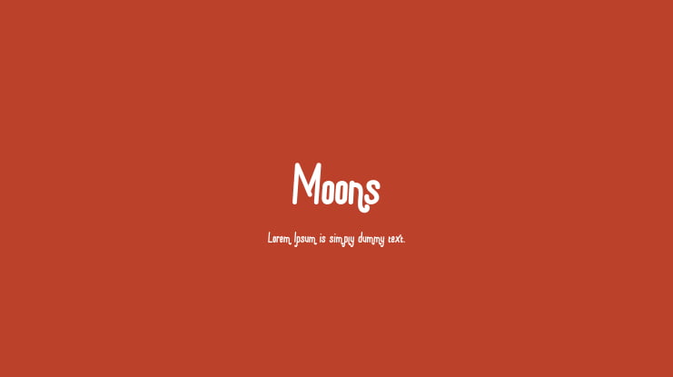 Moons Font