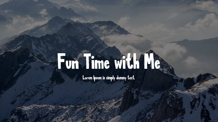 Fun Time with Me Font