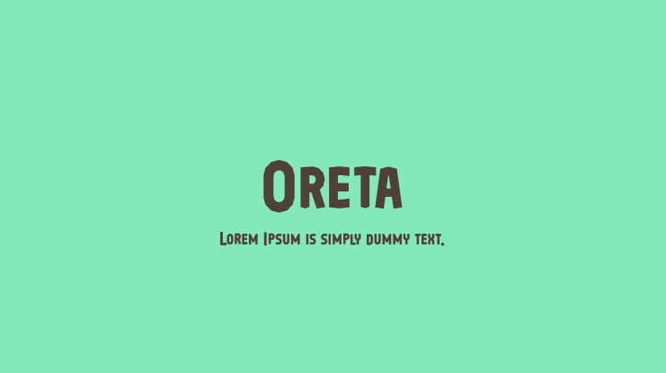 Oreta Font Family