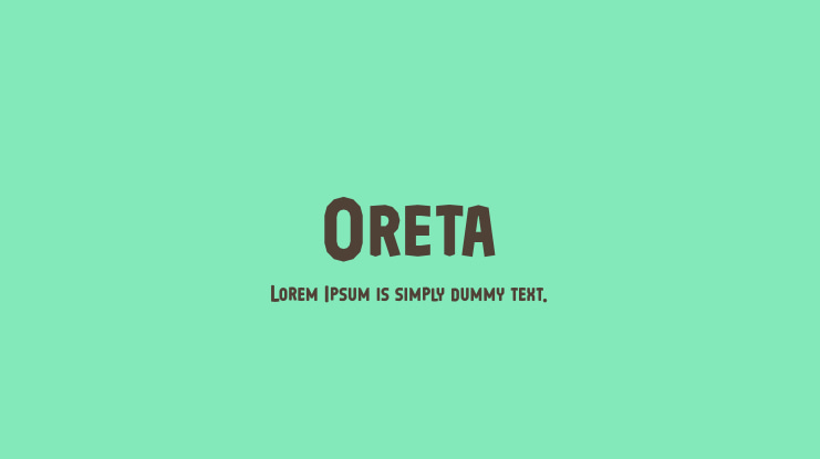 Oreta Font Family