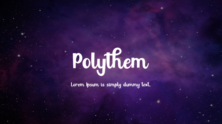Polythem Font
