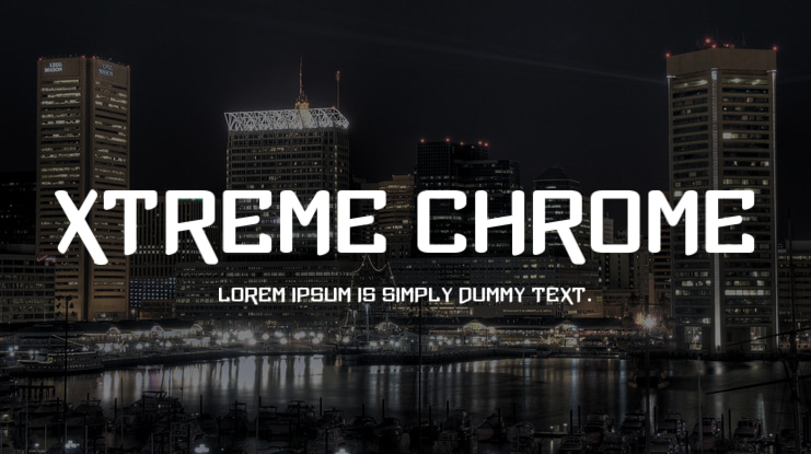 Xtreme Chrome Font