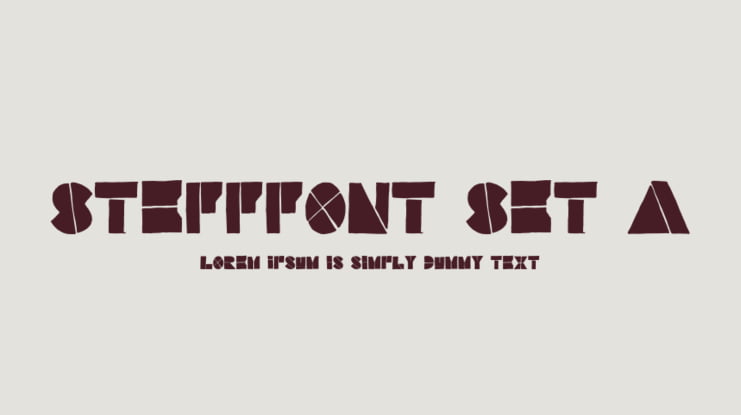 Stefffont Set A Font Family