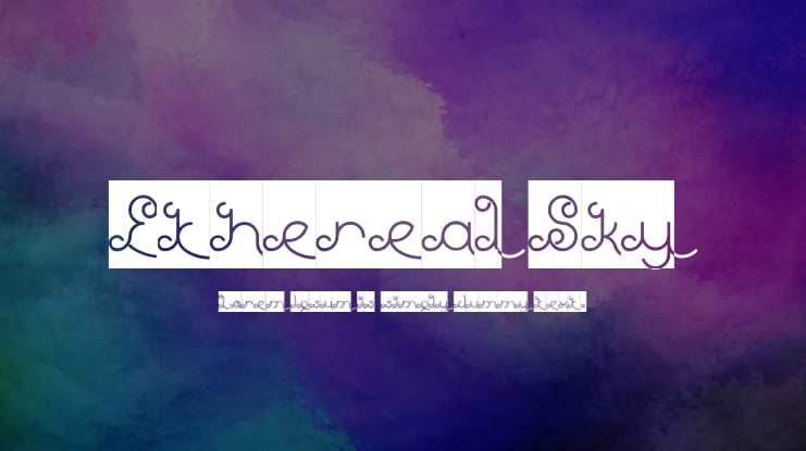 Ethereal Sky Font Family