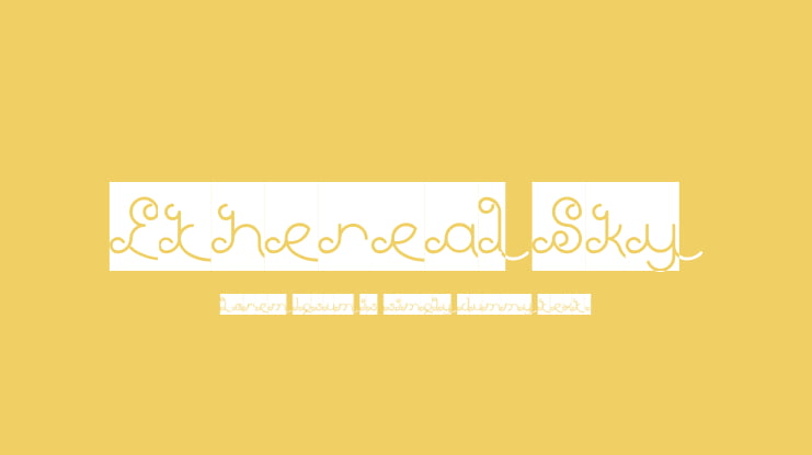 Ethereal Sky Font Family