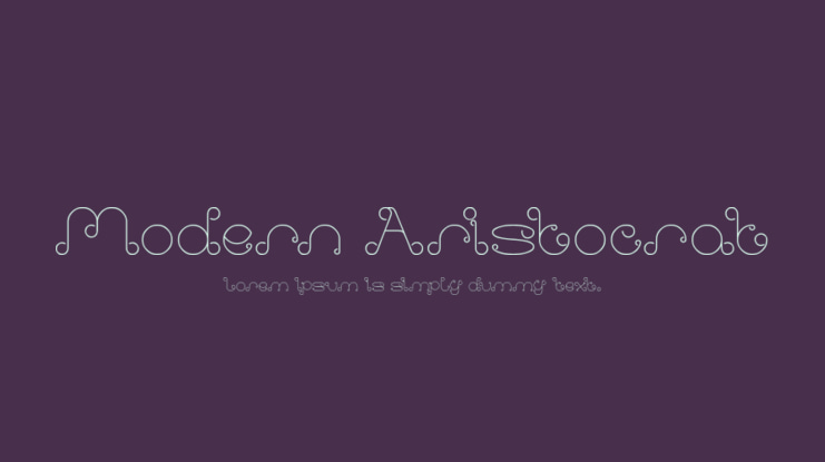 Modern Aristocrat Font Family