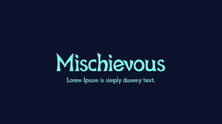 Mischievous Font