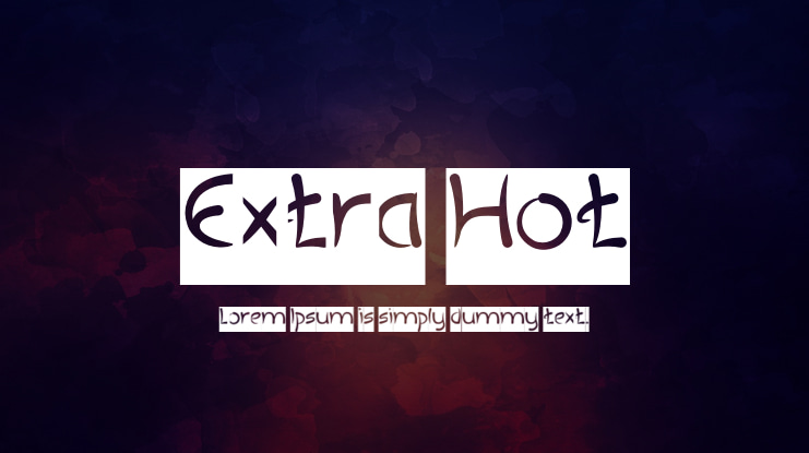 Extra Hot Font Family