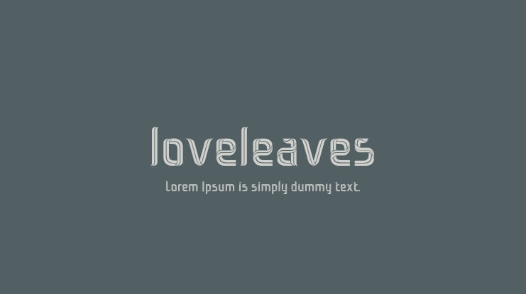 loveleaves Font