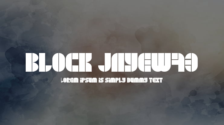 BLOCK JayeW73 Font