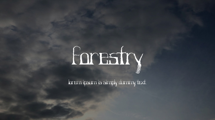 Forestry Font