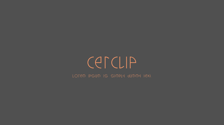 cerclip Font