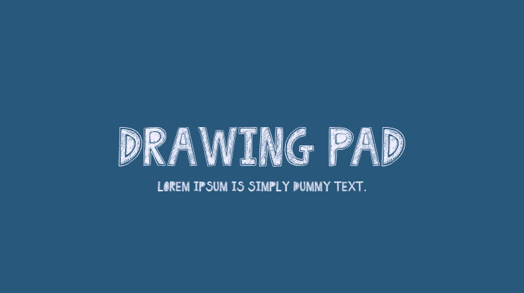 Drawing Pad Font