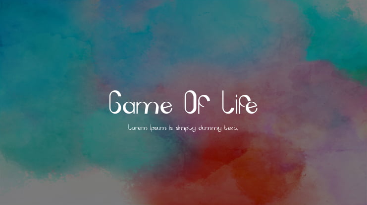 Game Of Life Font