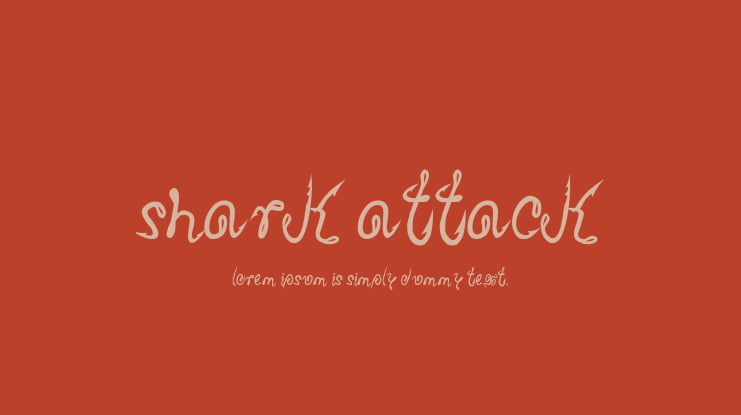 Shark Attack Font
