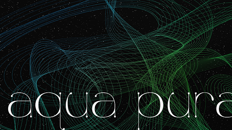 aqua pura Font