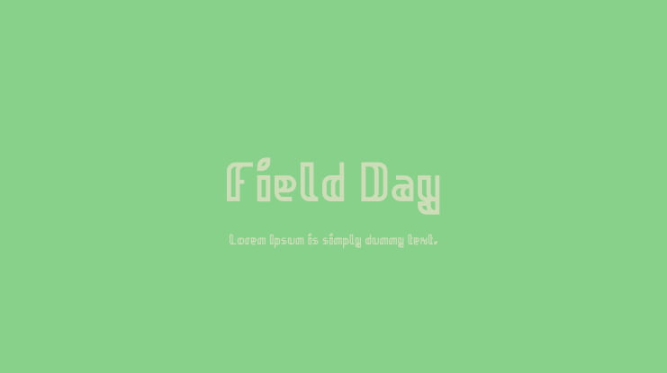 Field Day Font