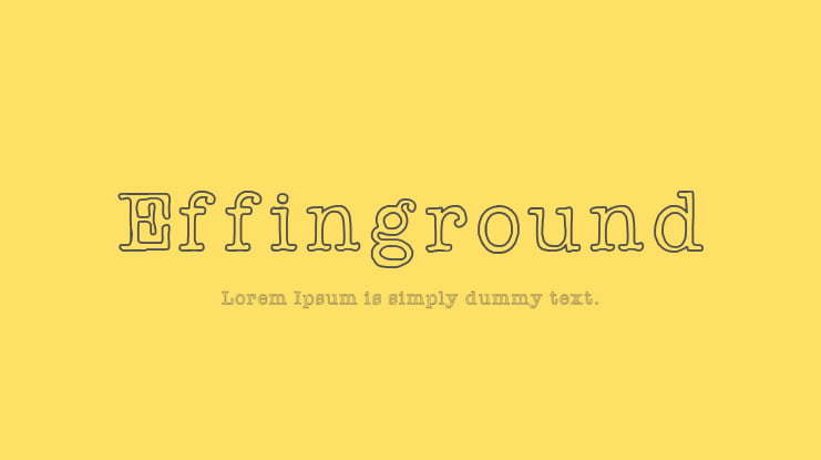 Effinground Font