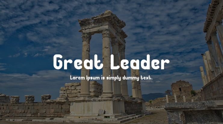 Great Leader Font Family