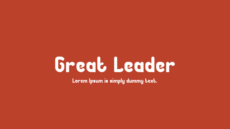 Great Leader Font Family
