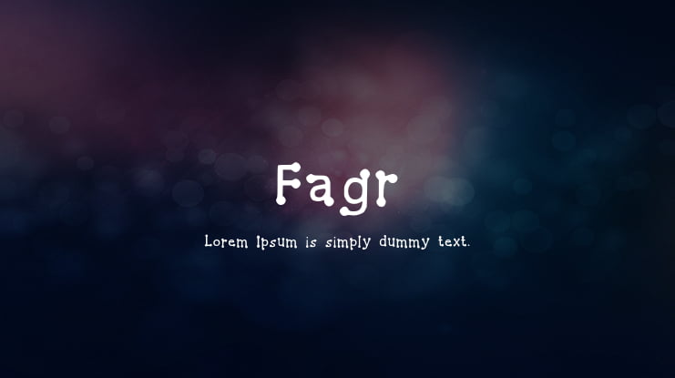 Fagr Font