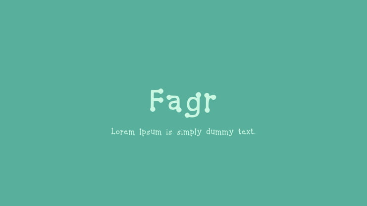 Fagr Font