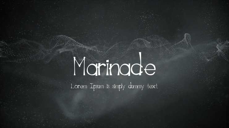 Marinade Font