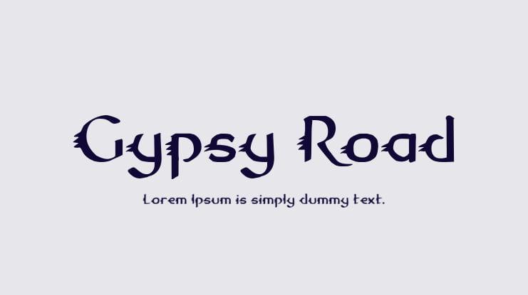 Gypsy Road Font Family