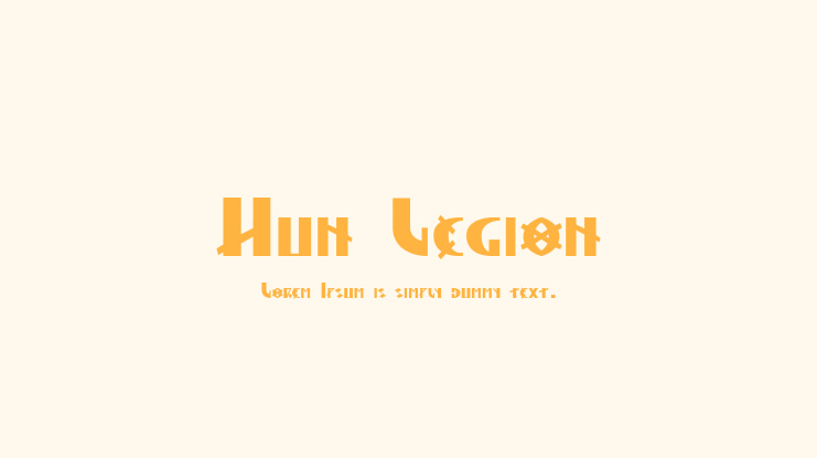 Hun Legion Font