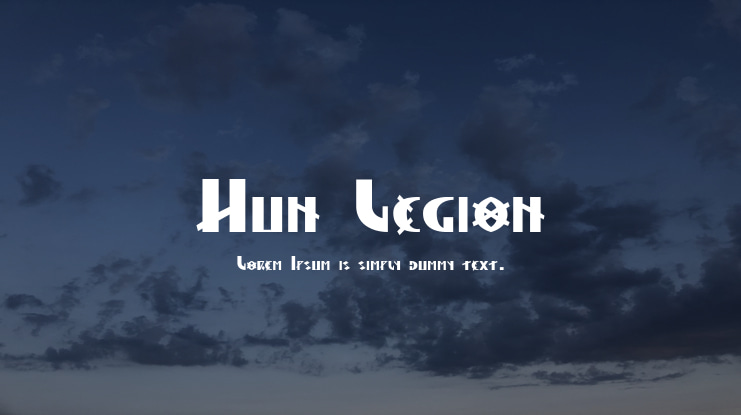 Hun Legion Font