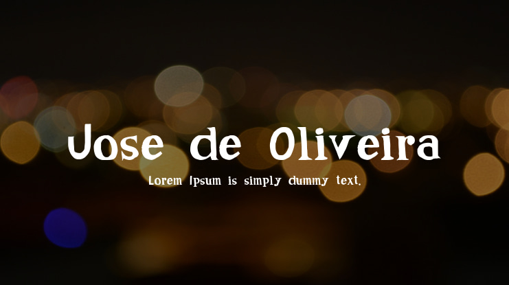 Jose de Oliveira Font Family