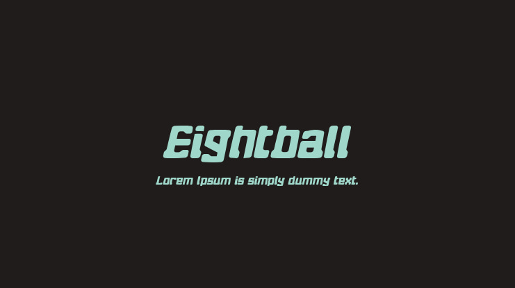 Eightball Font Family