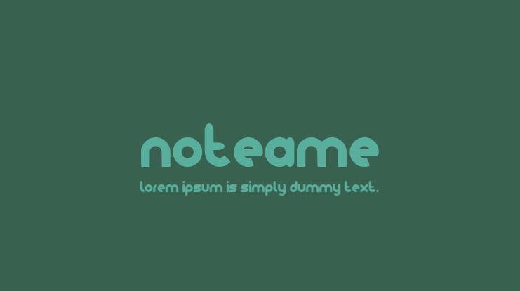 noteame Font