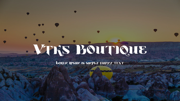 Vtks Boutique Font