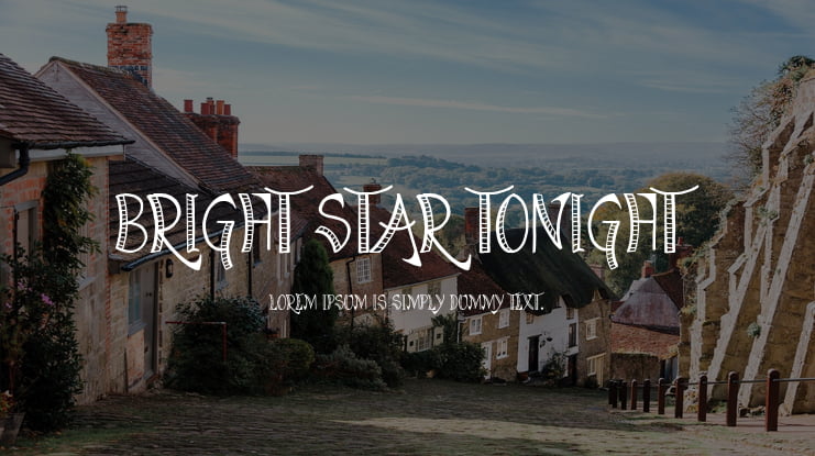 Bright Star Tonight Font